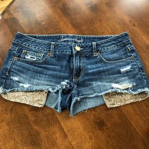 American Eagle sequence pocket jean short